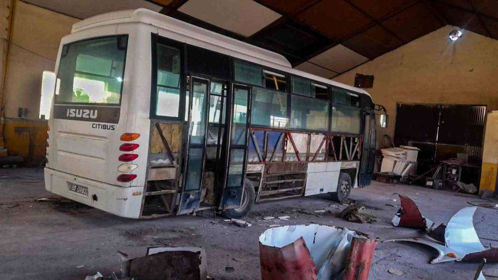 Hurdaya çıkarılan 5 midibüs yeniden onarılarak hizmete alındı
