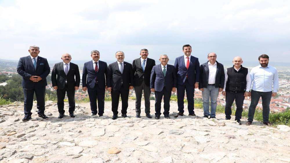 Başkanlara şehri tanıttı
