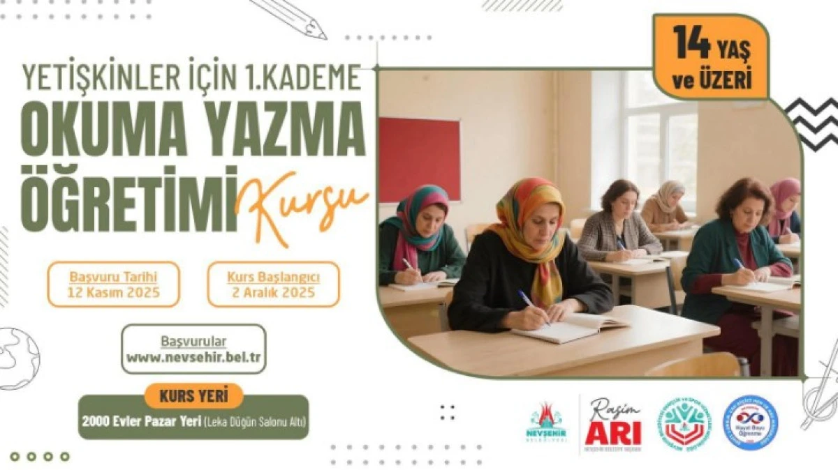 1.KADEME OKUMA YAZMA KURSU AÇILIYOR 