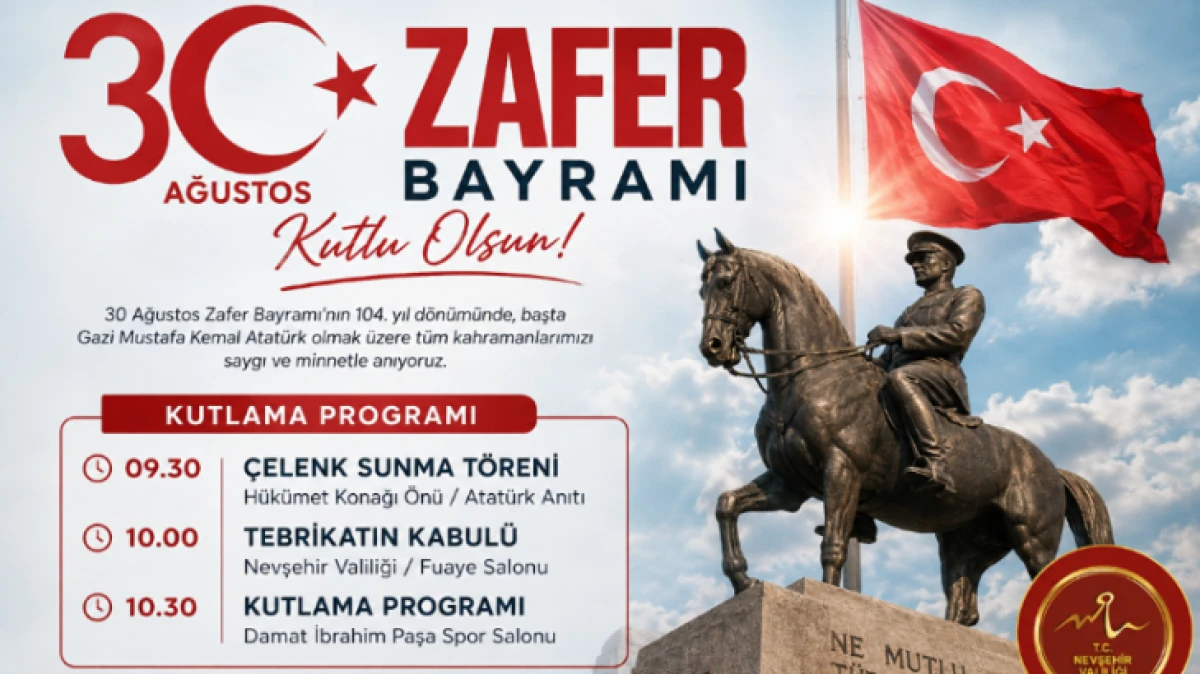 30 AĞUSTOS COŞKUSU BUG&Uuml;NDEN YAŞANMAYA BAŞLADI.