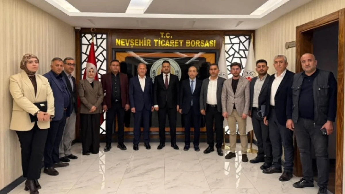 AK PARTİ&rsquo;DEN NEVŞEHİR TİCARET BORSASI BAŞKANI İBRAHİM SALAŞ&rsquo;A HAYIRLI OLSUN ZİYARETİ