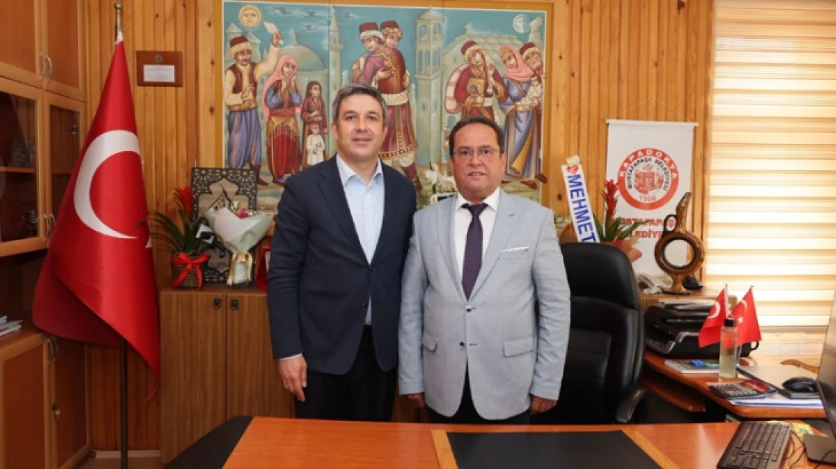 ALAN BAŞKANI ASLANBAY YENİ BAŞKAN &Ouml;ZER'İ ZİYARET ETTİ 