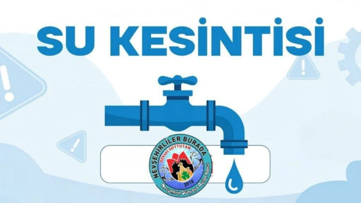 BAH&Ccedil;ELİEVLER MAHALLESİ'NDE SU KESİLECEK