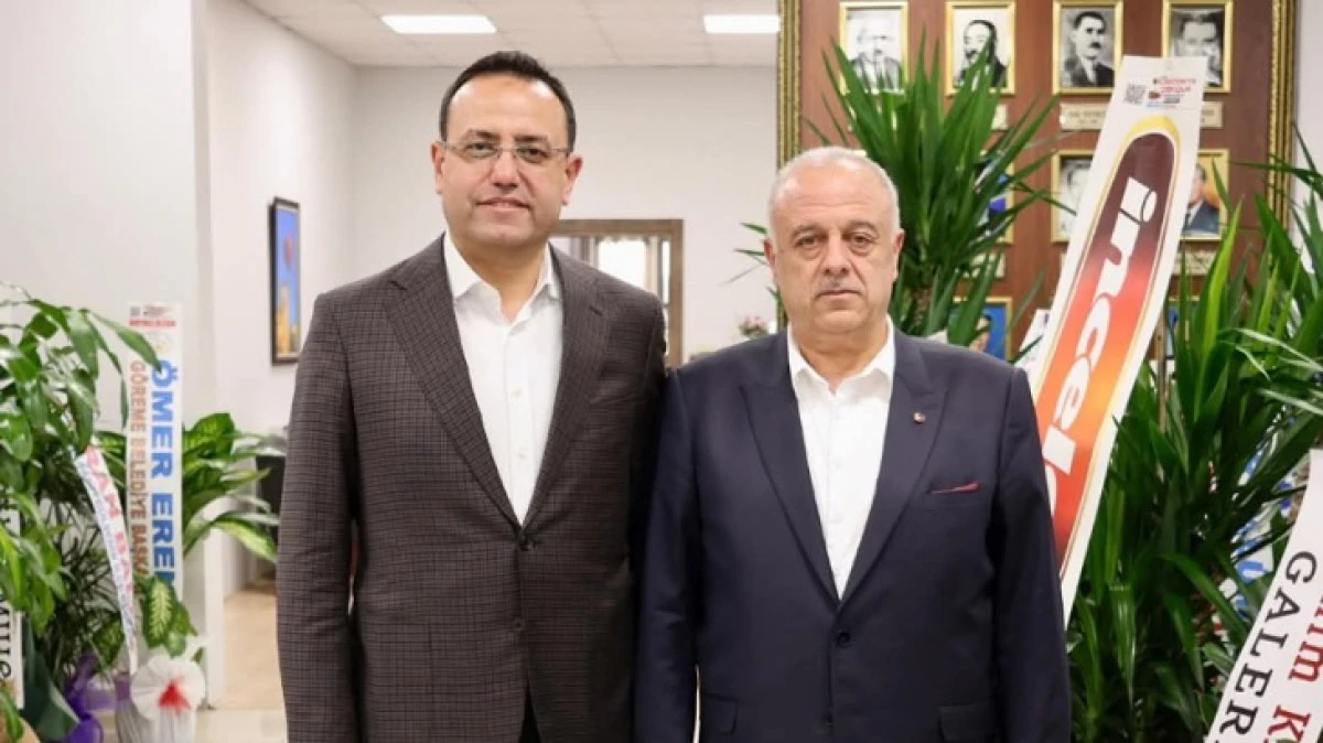 BAKAN YARDIMCISI EBUBEKİR GİZLİGİDER, NTSO BAŞKANI MEHMET ALİ &Ouml;BEKLİ'YE HAYIRLI OLSUN ZİYARETİ YAPTI 