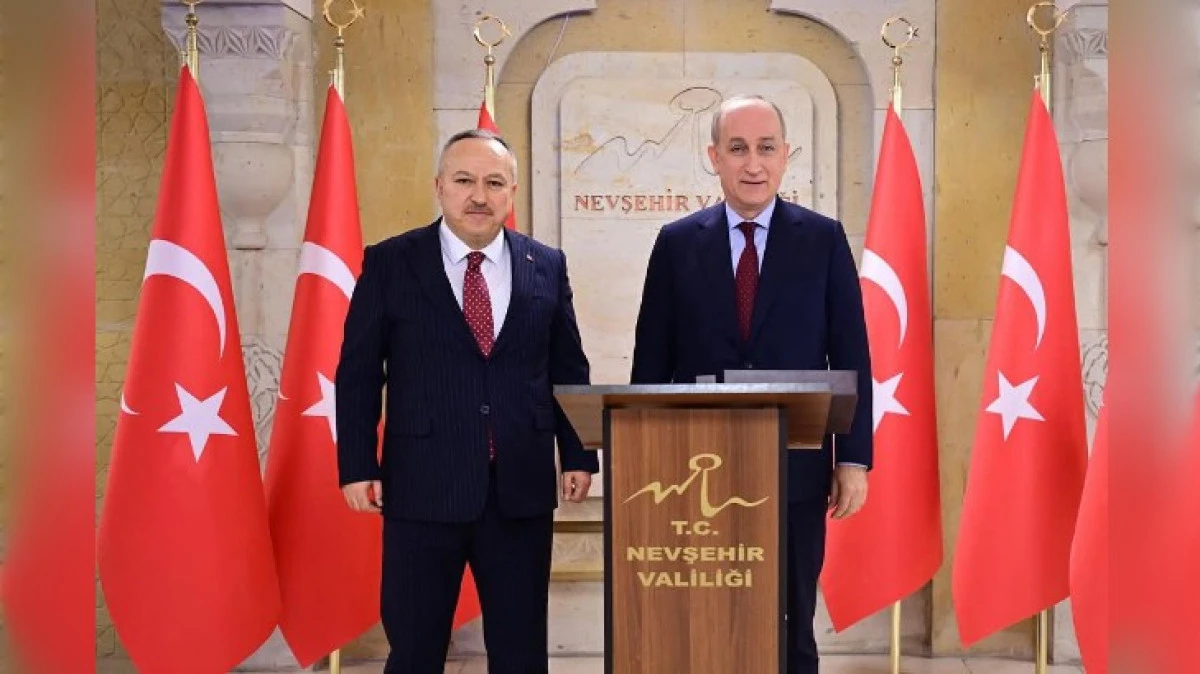 BAKAN YARDIMCISI VALİ FİDAN'I ZİYARET ETTİ 