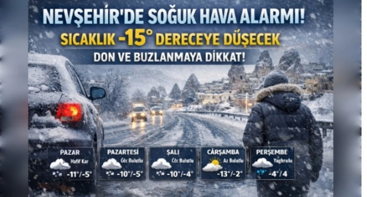 BU HAFTA NEVŞEHİR BUZ KESECEK 