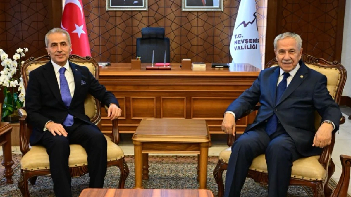 B&Uuml;LENT ARIN&Ccedil; VALİ K&Ouml;K'&Uuml; ZİYARET ETTİ 