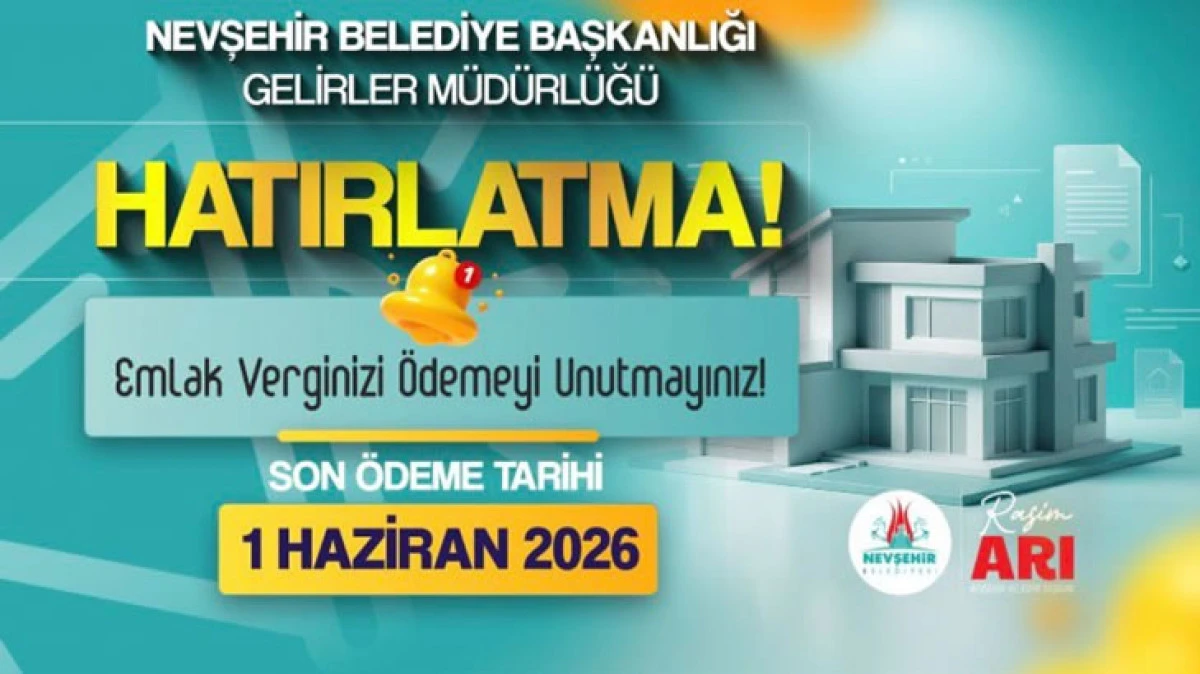 DİKKAT EMLAK VERGİNİZİ &Ouml;DEDİNİZ Mİ ?
