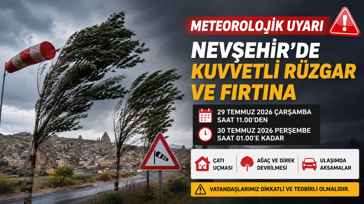 DİKKAT K&Uuml;VVETLİ R&Uuml;ZGAR VE FIRTINA UYARISI YAPILDI 