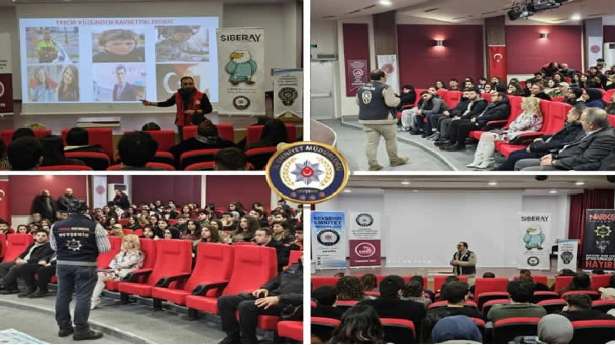 EMNİYET HACIBEKTAŞ İL&Ccedil;ESİNDE &Ouml;ĞRENCİLERE EĞİTİM VERDİ