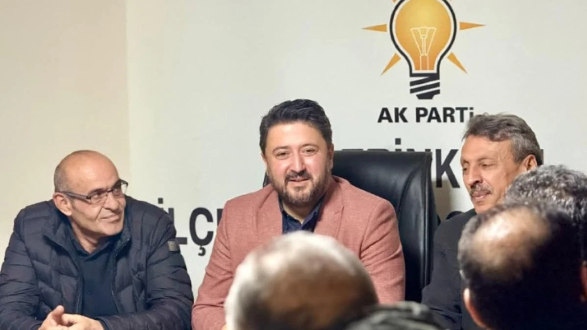 EMRE &Ccedil;ALIŞKAN DERİNKUYU'DA TESKİLATLARLA BULUŞTU 