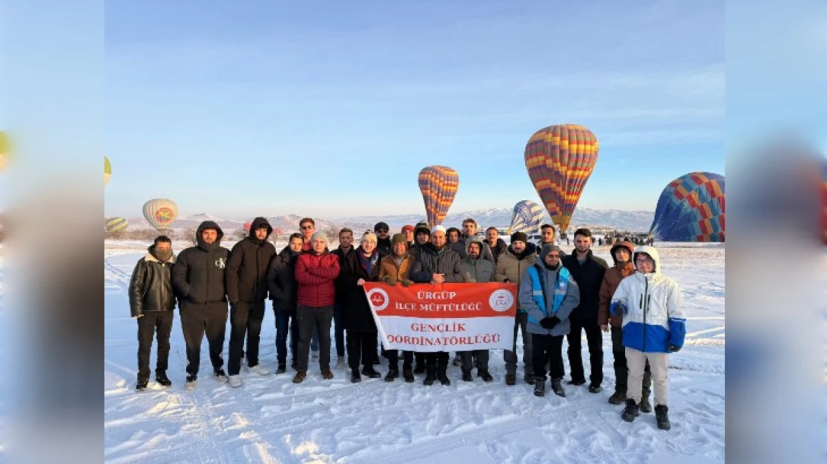 GEN&Ccedil;LER SICAK HAVA BALONU KEYFİ YAPTI 