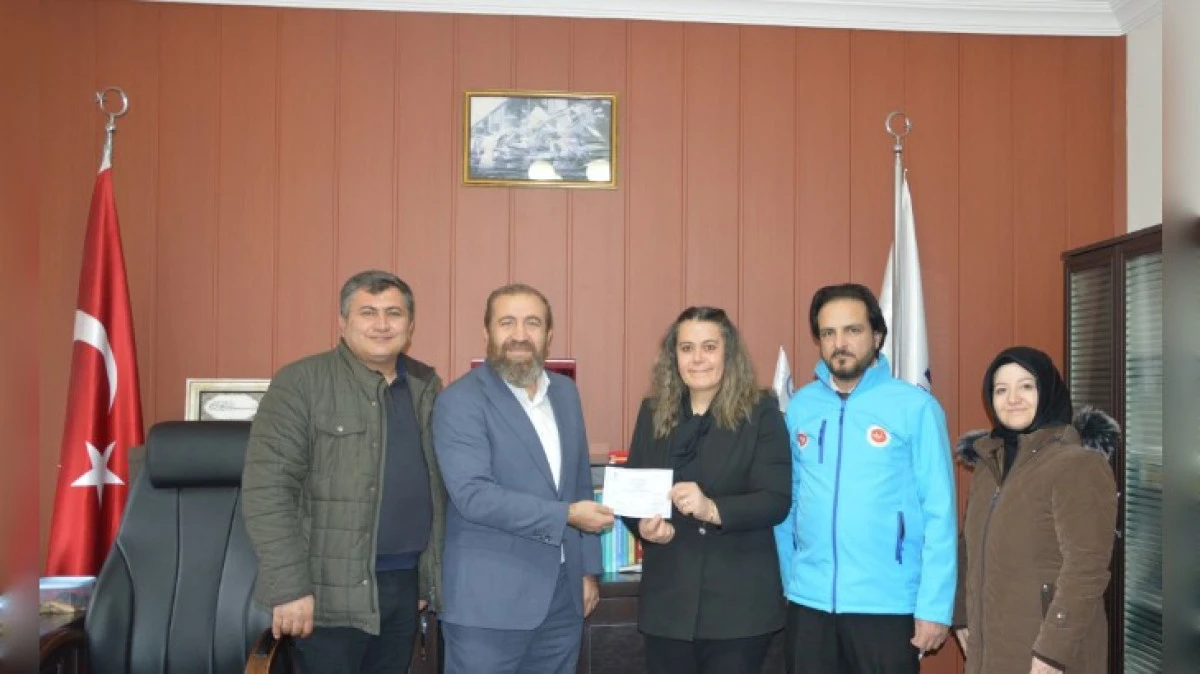 HAYIR KUMBARASI TESLİM EDİLDİ