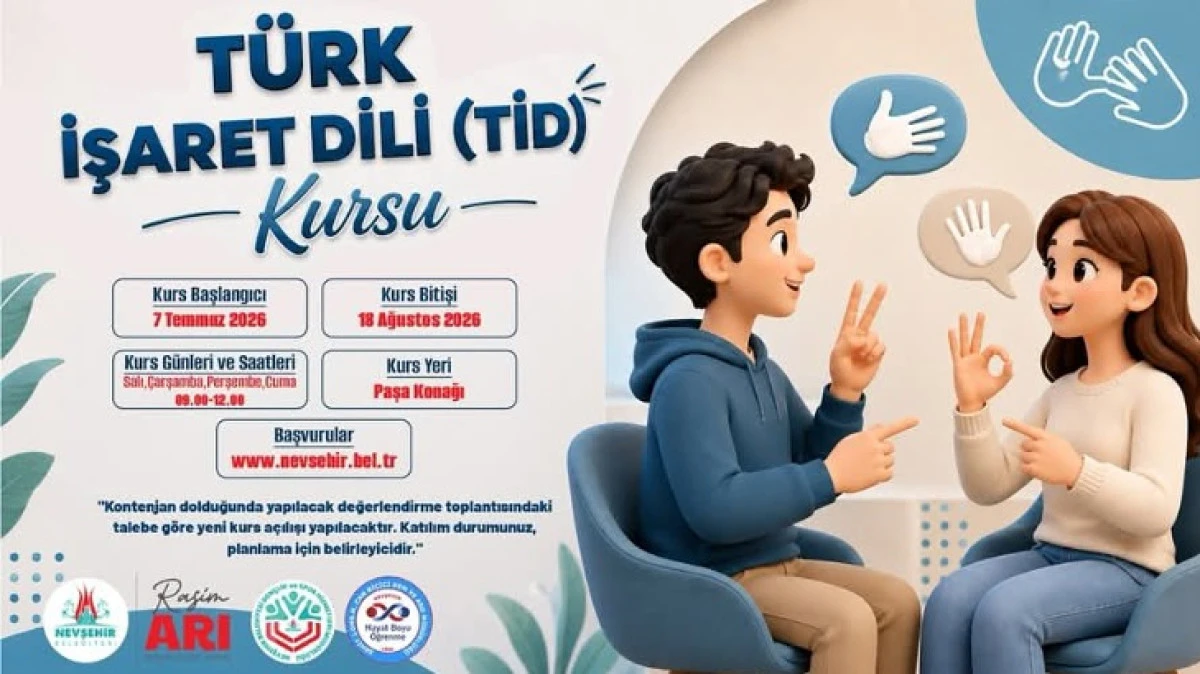 İŞARET DİLİ KURSU A&Ccedil;ILACAK 