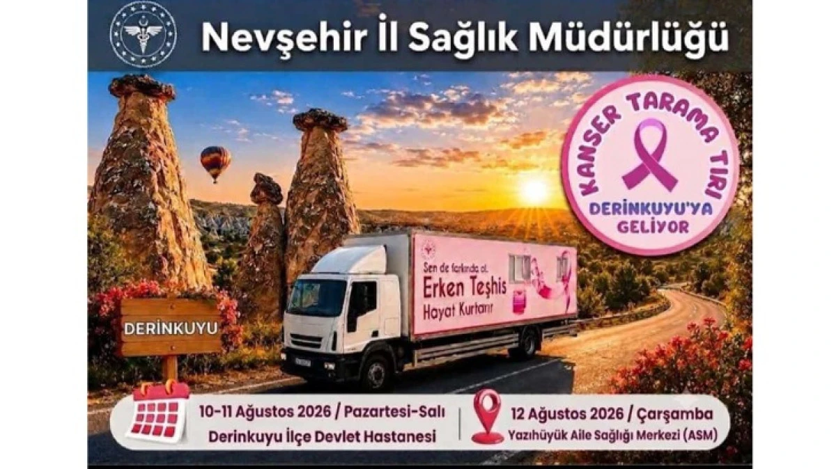 KANSER TARAMA TIRI DERİNKUYU'DA 