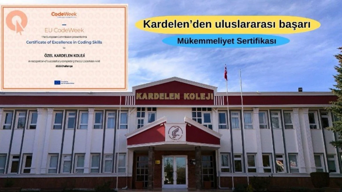 KARDELEN KOLEJİ M&Uuml;KEMMİLET SERTİFİKASI ALDI 