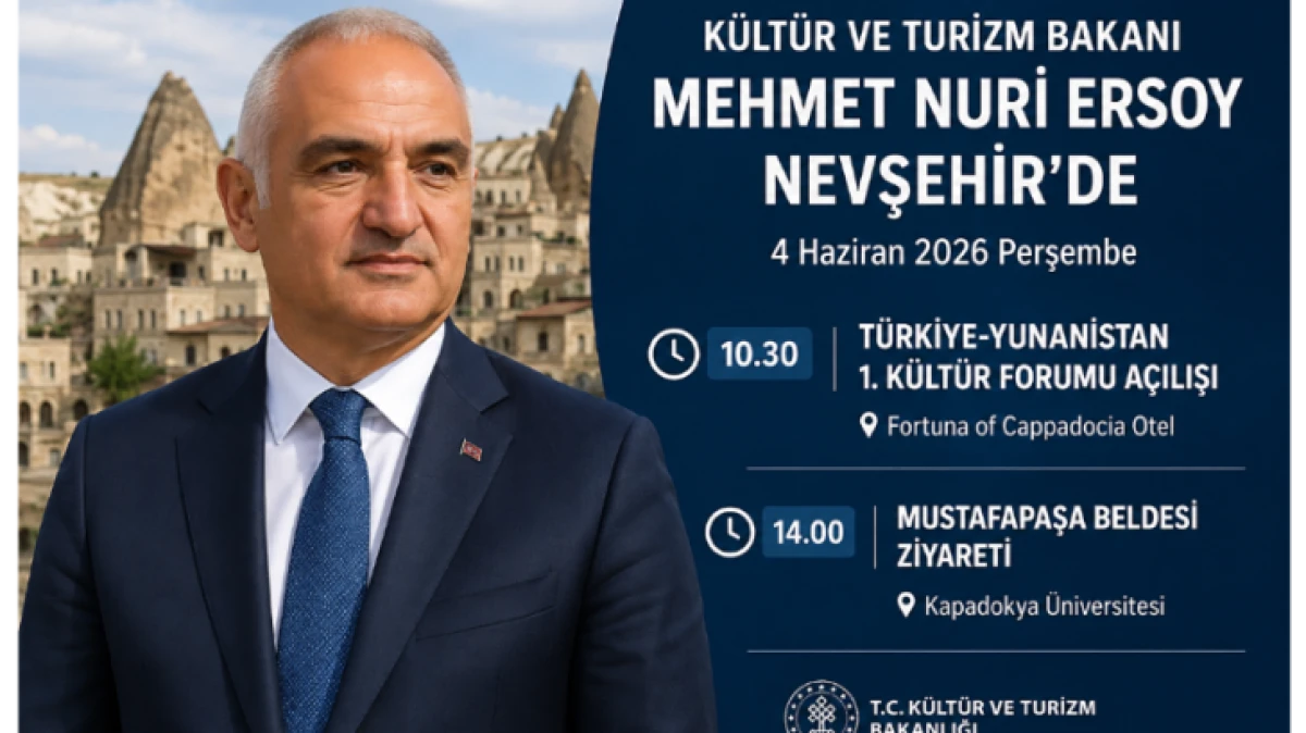 K&Uuml;LT&Uuml;R BAKANI ERSOY, MUSTAFAPAŞA'YA GELİYOR 