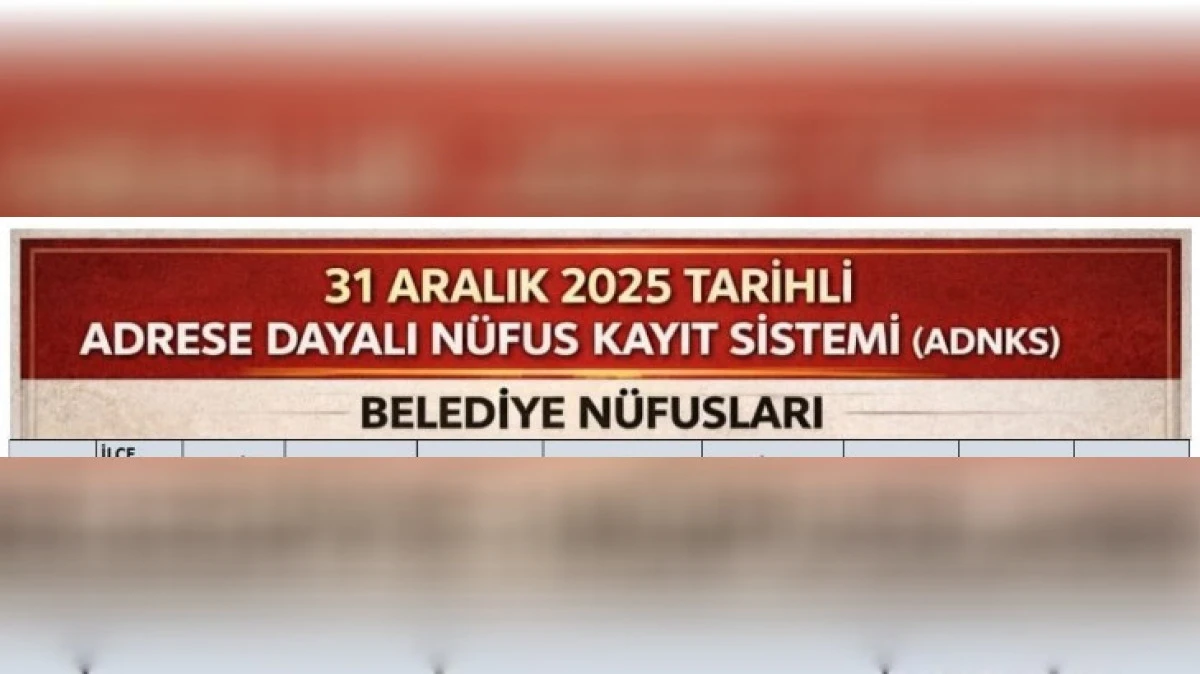NEVŞEHİR İL GENELİNDE BELEDİYE N&Uuml;FUSLARI BELLİ OLDU 