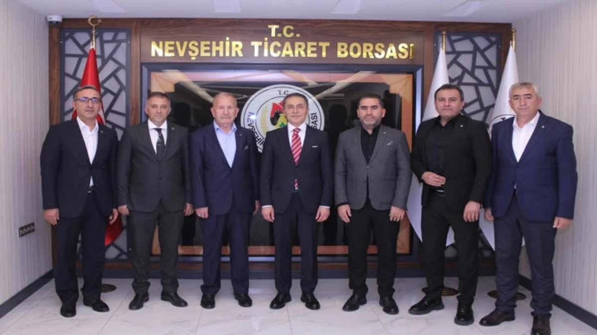NEVŞEHİR VALİSİ H&Uuml;SEYİN K&Ouml;K&rsquo;TEN TİCARET BORSASI&rsquo;NA HAYIRLI OLSUN ZİYARETİ