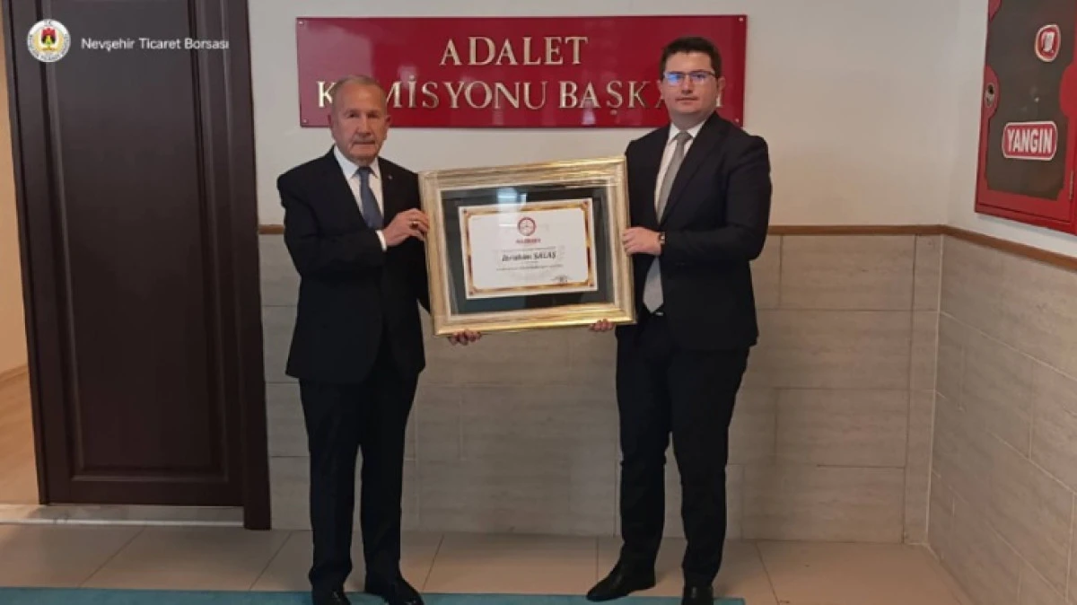 NTB BAŞKANI İBRAHİM SALAŞ MAZBATASINI TESLİM ALDI