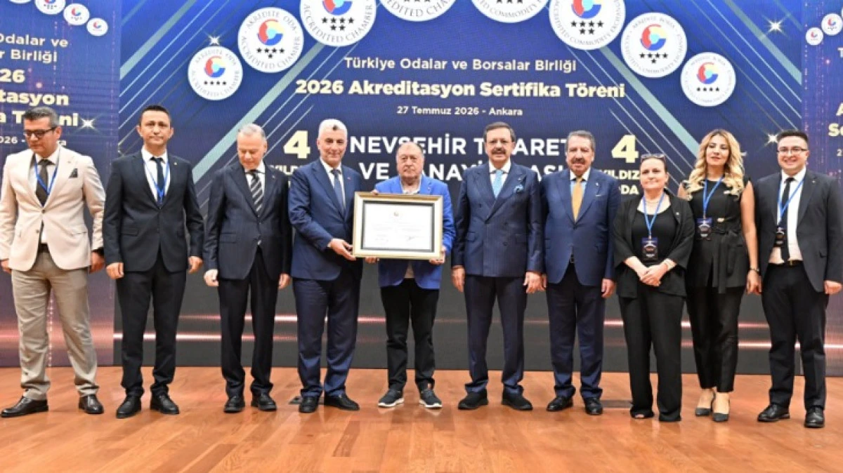 NTSO AKREDİTASYON BELGESİNİ TİCARET BAKANI BOLAT'IN ELİNDEN ALDI 