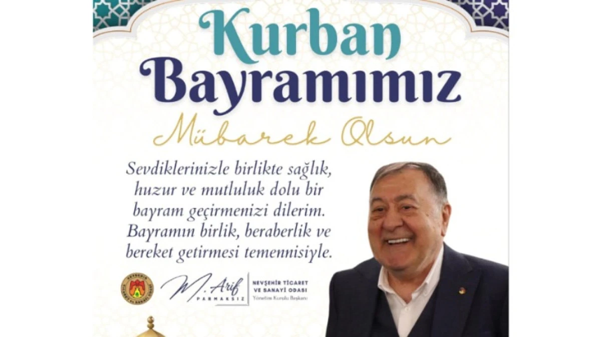 NTSO BAŞKANI ARİF PARMAKSIZ BAYRAM MESAJI YAYINLADI 