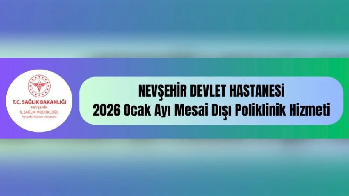 OCAK AYI MESAİ DIŞI POLİKLİNİKLER BELLİ OLDU 