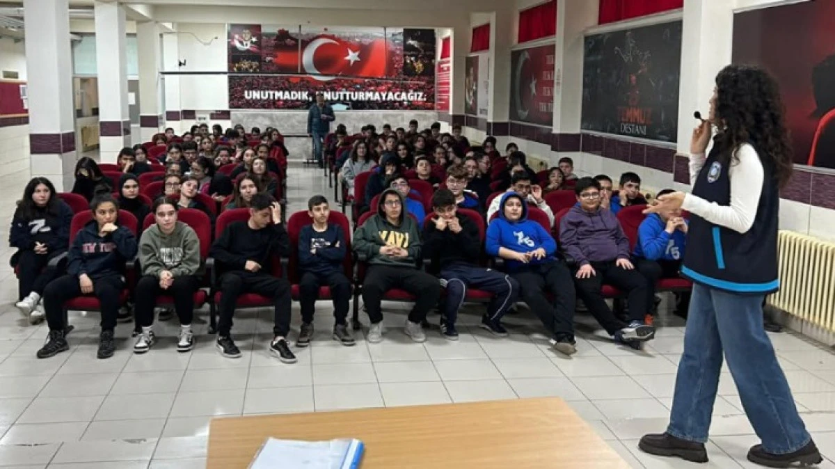 &Ouml;ĞRENCİLERE G&Uuml;VENLİK EĞİTİMİ VERİLDİ 