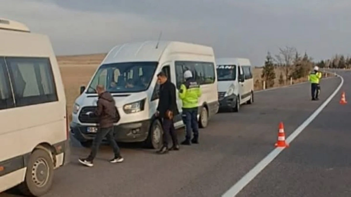 OKUL SERVİSLERİ DENETLEDİ 