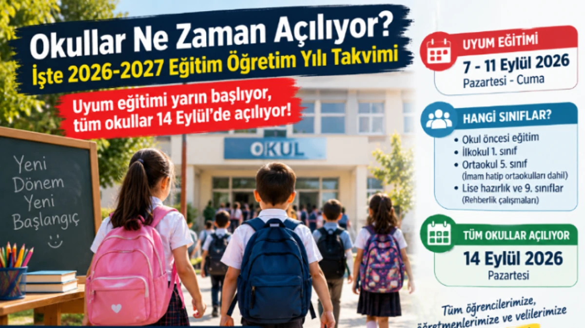 OKULLAR YARIN A&Ccedil;ILIYOR 