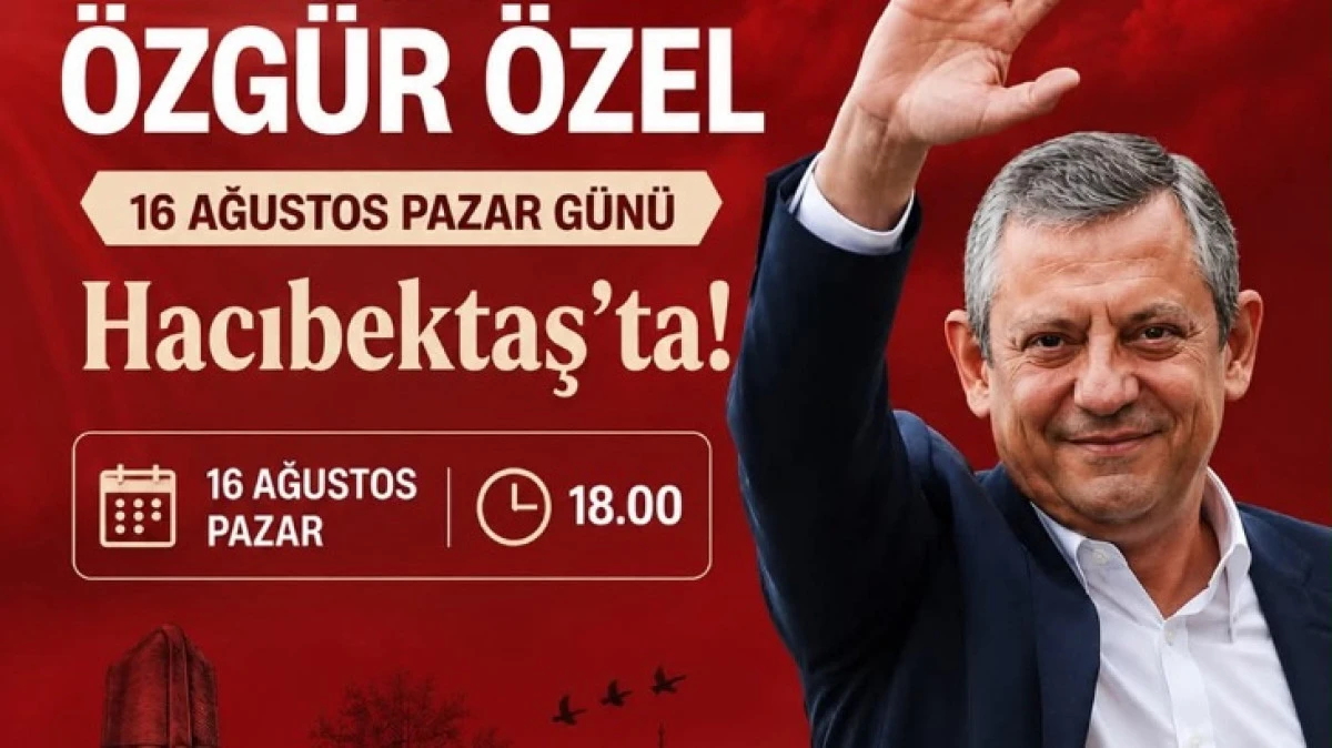&Ouml;ZG&Uuml;R &Ouml;ZEL PAZAR G&Uuml;N&Uuml; HACIBEKTAŞ'A GELİYOR 