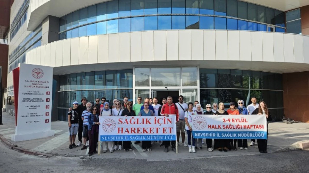 SAĞLIK İÇİN YÜRÜDÜLER 