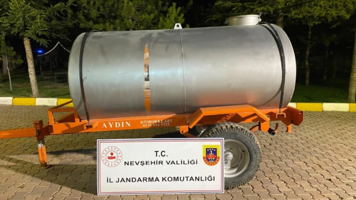 SU TANKERİ &Ccedil;ALINDI JANDARMA BULDU