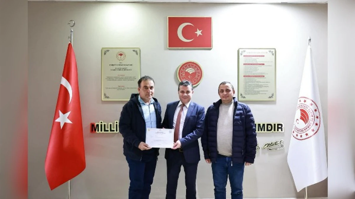 TARIMSAL &Ouml;RG&Uuml;T BELGELERİNİ ALDILAR 