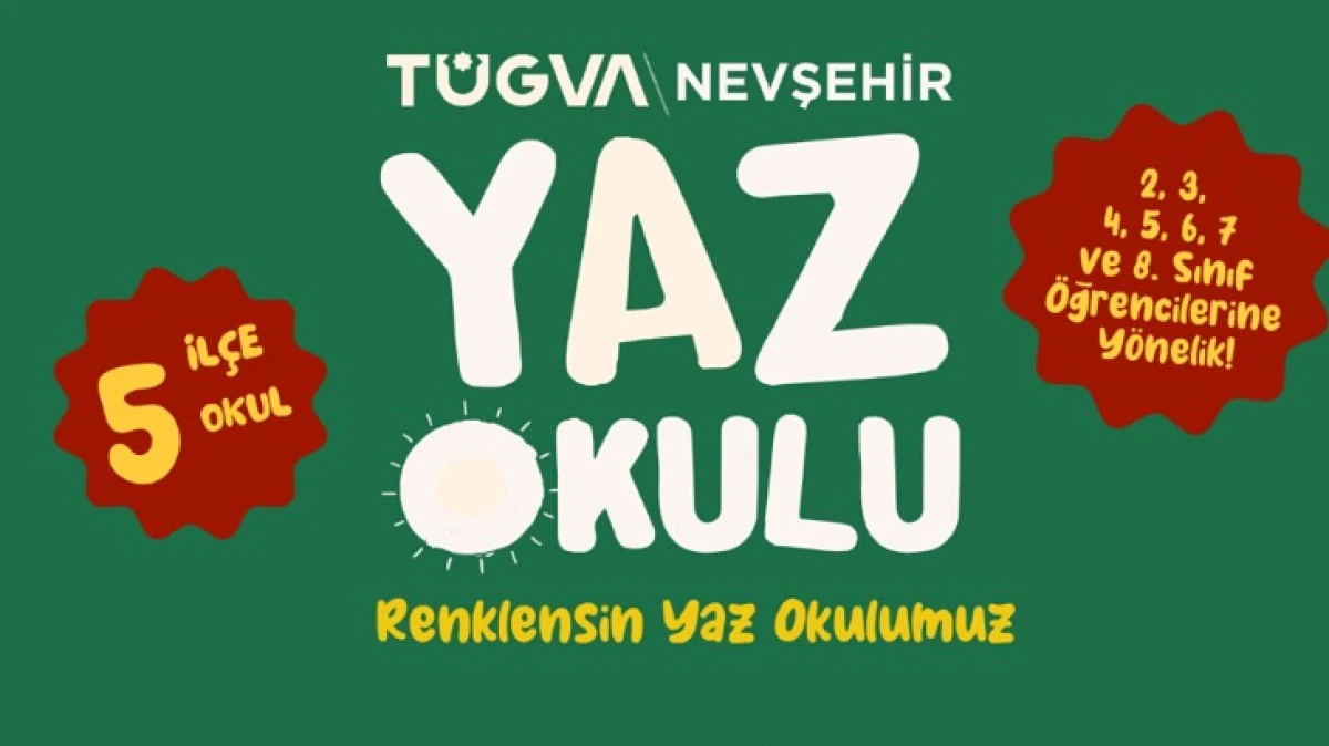 T&Uuml;GVA YAZ OKULLARI KAYITLARI BAŞLADI 