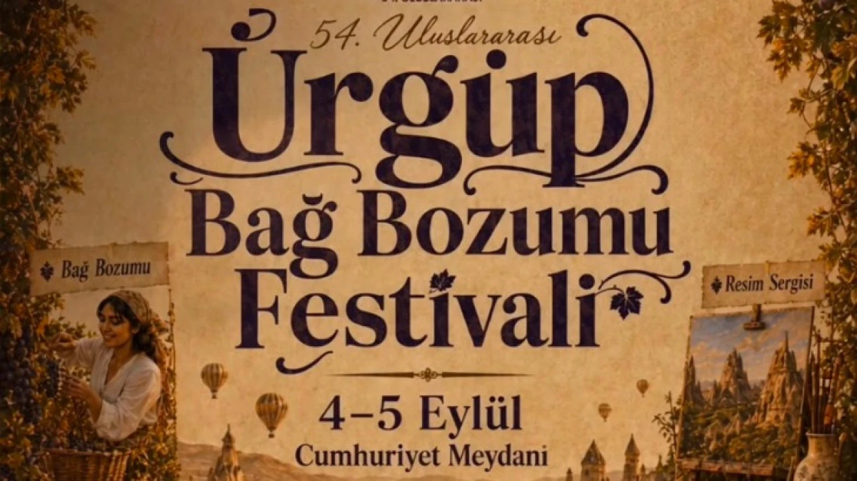 &Uuml;Z&Uuml;M&Uuml;N K&Uuml;LT&Uuml;RE D&Ouml;N&Uuml;ŞT&Uuml;Ğ&Uuml; YERDE B&Uuml;Y&Uuml;K BULUŞMA: 54. ULUSLARARASI &Uuml;RG&Uuml;P BAĞ BOZUMU FESTİVALİ