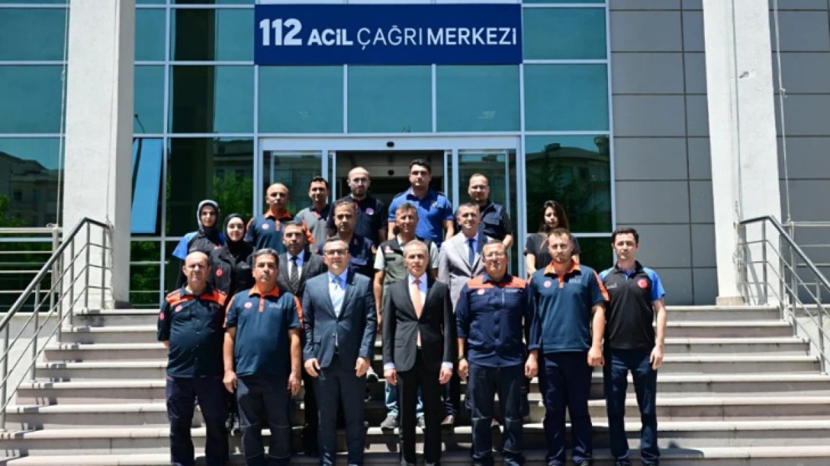 VALİ K&Ouml;K GAMER,112 VE AFAD'I ZİYARET ETTİ 