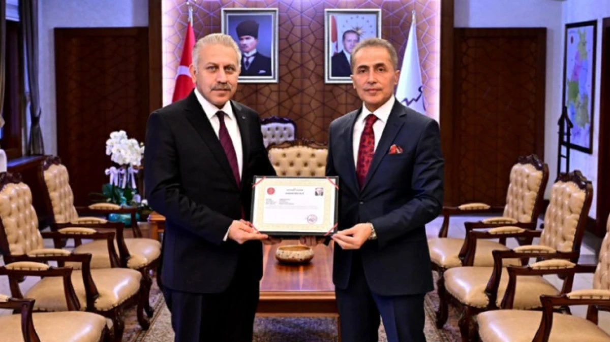 VALİ K&Ouml;K'E VEDA ZİYARETİ YAPTI 