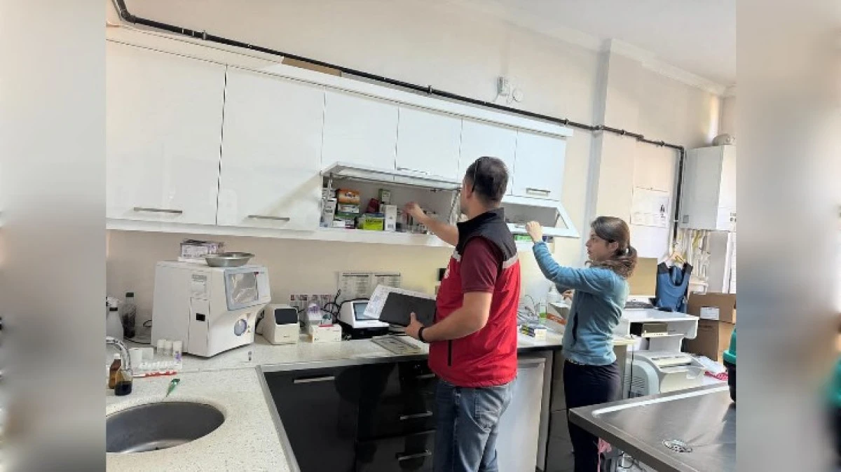 VETERİNER KLİNİKLERİ DENETLEDİ 