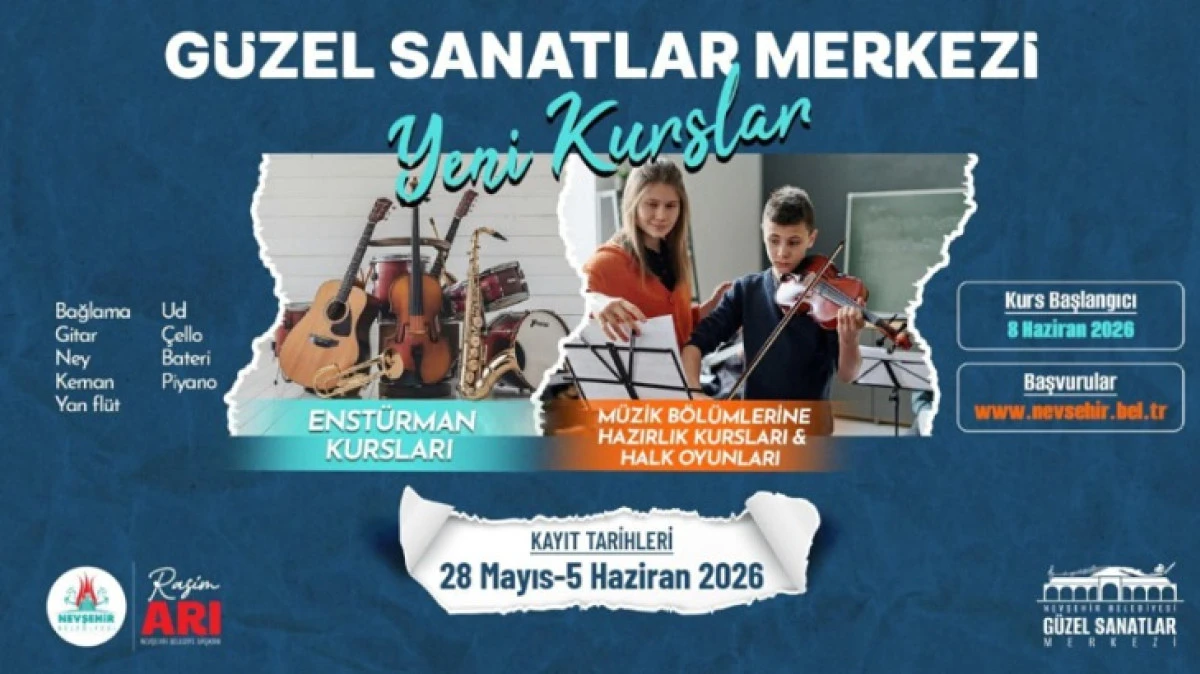 YENİ KURSLAR M&Uuml;ZİK VE HALKOYUNLARINDA OLACAK 